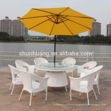 hot sale PE rattan furniture garden outdoor wicker chair and table